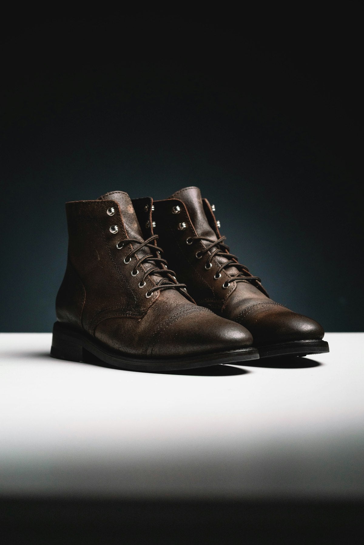 Brown leather Chelsea ankle boots